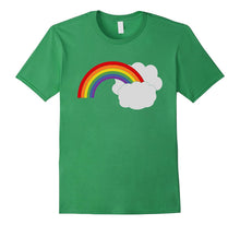 Retro Rainbow Shirt Clouds 1980s Cute Hipster Punk Rave