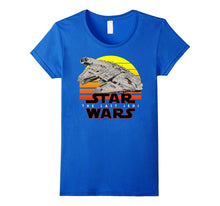 Star Wars Last Jedi Millennium Falcon Retro Logo T-Shirt