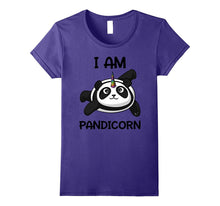 Pandicorn Funny Panda Bear Cartoon Humor T-Shirt