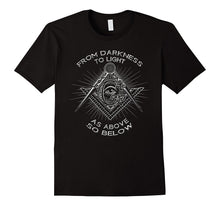 As Above So Below Masonic Freemason T-Shirt