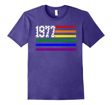 LGBT Flag EST 1977 Birthday Gift 40 Years Old Shirt