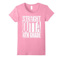 Straight Outta 4th Grade Shirt Graduation Gift 2017 T-Shirt