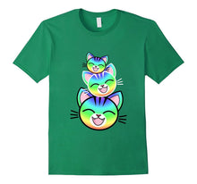 Neon Kitty Cat Slime Tabby Gaming Video Games Ranch Farm Tee