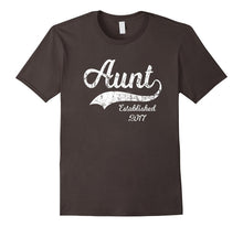 Aunt Established 2017 T-Shirt New Aunt Gifts
