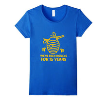 15th Wedding Anniversary Tee Shirt Marriage Gift for Couples