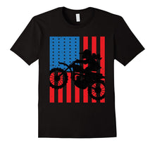 Dirt Bike American Flag Shirt | Enduro Motocross T-Shirt