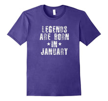 Novelty Legends Are Born in January T-Shirt