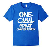 Mens One Cool Great Grandfather T Shirt - Fathers Day Gift Tee