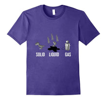Dinosaur Solid Liquid Gas T-Shirt for Funny Back to School