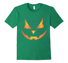 Scary Pumpkin Face Halloween Costume T-Shirt Orange Glow