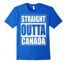 Straight Outta Canada T-Shirt Funny Canadian Gift Shirt
