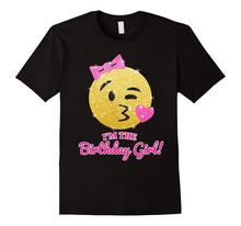 Cute Birthday Cartoon Kiss Face Shirt I'm the Birthday Girl