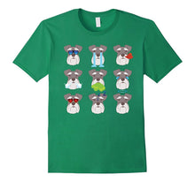 Nine Emoji Schnauzer Dog Emotion Face T-Shirt Gift