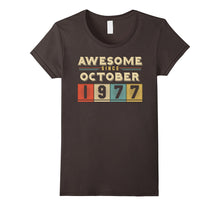 Retro Awesome Since October 1977 40th Birthday Gifts 40 Born