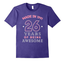 Made in 1991 Awesome Cute T-Shirt Funny 26th Birthday Gift