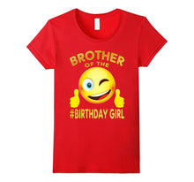 Brother of the Birthday Girl Smile Emoji T-Shirt Gift