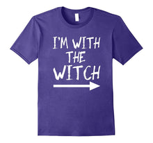 I'm With the Wicth Tshirt Halloween Couples Costume Funny