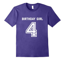 4th Birthday Shirt Gift Age 4 Year Old Girl Tshirt Girls Tee