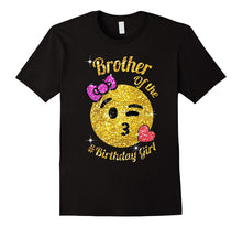 Emoji Brother of the Birthday Girl Shirt