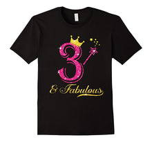 3rd Birthday Girl Fabulous Princess Shirt