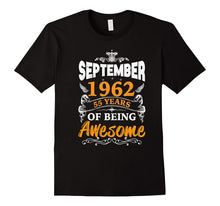 55th Birthday Awesome September 1962 T-Shirt, Birthday Gift