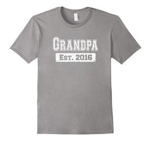 Mens Father's Day T-Shirt 2016 First Time Grandpa Gift Shirts