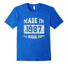 Made in 1987 All Original Parts Shirt, 30th Birthday Gift