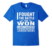 LUNG Cancer Survivor Shirt, I Fought the Battle and Won V1