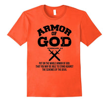 Put on the Armor of God Christian Gift Bible Quote T-Shirt
