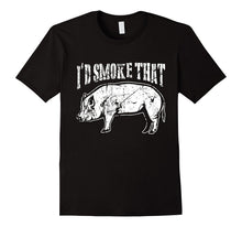 I'd Smoke That BBQ Pork Low and Slow Pig T-Shirt RETRO