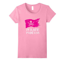 Pirate Princess Shirt Pink Ladies Flag Skull and Swords