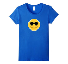 Smiling Face With Sunglasses Cool Emoji 8-Bit T Shirt