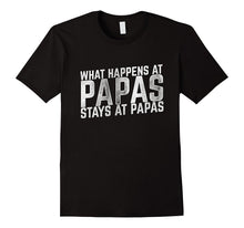 Mens Funny Grandfather Shirt - "What Happens at Papas..."