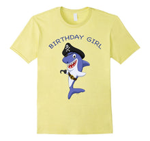 Birthday Girl - Kids Birthday Pirate Shark T-Shirt for Girls