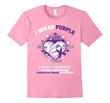 I Wear Purple for My Grandma - Pancreatic Cancer T-Shirt