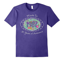 30th Birthday Gifts for Her Woman 1987 40 Bday Gift Tshirt