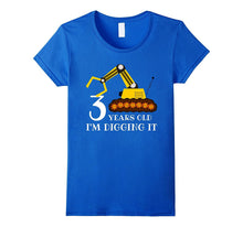 3 Years Old I'm Digging It - Birthday Tractor Gift T-Shirt