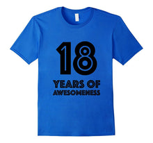 18th Birthday Shirt Gift Age 18 Eighteen Year Old Boy Girl