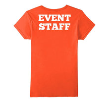 Event Staff T Shirt, Printed on BACK of Shirt
