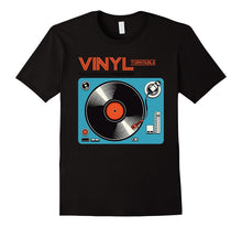 Retro LP Vinyl Record Turntable Player DJ Music Gift T-Shirt