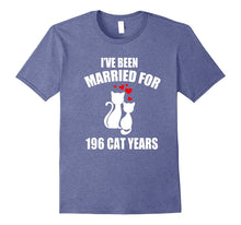 45th Wedding Anniversary T-Shirt 196 Cat Years Gift