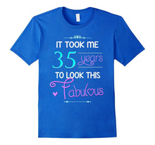 35th Birthday Gift Shirt Fabulous 35 Year Old Tshirt