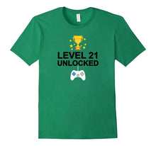 21th Birthday Level 21 Unlocked Funny T-Shirt Gift Vintage