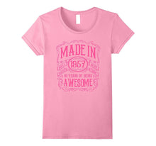 60th Birthday Gift T-Shirt Made in 1957 Awesome Pink