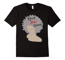 Aries Zodiac Birthday Afro Gift T-Shirt for Black Women