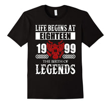Happy 1999 My 18th Birthday Gift Ideas T Shirt