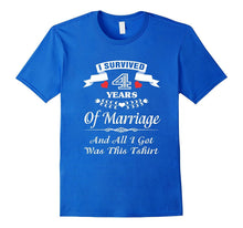 4th Anniversary T-Shirt 4 Years Wedding Marriage Gift