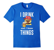 Funny Oktoberfest 2017 I Know Things Pug Graphic Dog T-Shirt