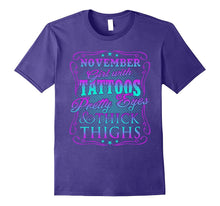 November Girl With Tattoos Pretty Eyes Thick Thighs T-Shirt