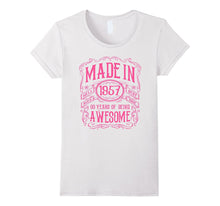 60th Birthday Gift T-Shirt Made in 1957 Awesome Pink